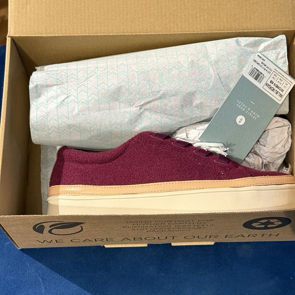 Revitalign Malibú Size 6B Women's Leather Casual Orthotic Shoes Burgundy - Picture 11 of 11